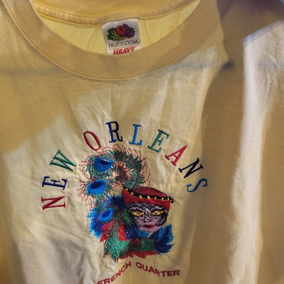 New Orleans French Quarter Embroidered T-Shirt - Picture 3 of 4